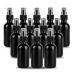 YONKAN 2oz Glass Spray Bottle Fine Mist Boston Glass Bottles with Black Fine Mist Sprayer Small Clear Bottles for Essential Oils Bath Beauty Hair & Cleaning UV Black Pack of 12 UV Black 2oz 12pcs