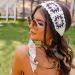 HAIMEIKANG Crochet Hair Bandanas - 2 Pcs Hippie Floral Head Kerchief for Women and Girls (Blue) - Buy Online on GoSupps.com