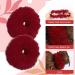 PROUSKY 2 Pieces Plush Faux Rabbit Fur Hair Ties Furling Pompoms Artificial Fur Hair Bobbles Elastic Hair Band Rope Wristband Ponytail Accessories (Wine red) - Buy Online on GoSupps.com