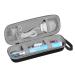 Travel Case for Oral-B/Oral-B Pro 1000 1500 5000 7000 7500 6000 9600/ Phlips Sonicare 4100 5100 1100 6100 5300 7500 Electric Toothbrush Portable Protective Storage Case (Black)