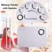 Stainless Steel Makeup Mixing Palette Set - 2pcs | Artist Tool for Foundation Mixing & Nail Art - Buy Online on GoSupps.com