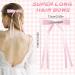 WLLHYF 4Pcs Tassel Ribbon Hair Clips Silky Satin Bows Hair Barrettes Long Tail Bowknot Ponytail Holder Metal Slides Claw Hair Valentine's Day Accessories for Women Girls Kids White+Pink - Buy Online on GoSupps.com