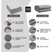 Inhand Sherpa Throw Blanket Queen Size 90x90 Grey - Cozy Reversible Flannel Fleece Blanket for Couch, Sofa, Bed - Soft, Warm, and Plush - Buy Online on GoSupps.com