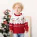 Mimixiong Baby Christmas Reindeer Sweater - Red Knitted Long Sleeve Outfit (0-6 Months) - Buy Online on GoSupps.com