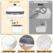 Baby Wipes Dispenser with Portable Travel Container | Refillable Diaper Wipes Pouch | Flushable Bathroom Storage Case Box (Grey) - Buy Online on GoSupps.com