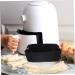 GRIRIW Air Fryer Pad Non Stick Baking Pan Reusable Air Fryer Baskets Silicone Bakeware Foldable Black 22X6CM - Buy Online on GoSupps.com