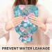 Naanle 2L Hot Water Bottle with Cover - Blue Pink Floral Hot Water Bottle for Back Pain Relief Hand & Foot Warmer Neck Warmth & Cold Therapy - Buy Online on GoSupps.com
