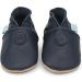 Dotty Fish Soft Leather Toddler Shoes for Boys | Non-Slip Suede Soles | Smart Navy | 0-6 Months to 4-5 Years - Buy Online on GoSupps.com