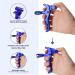 AIMDOR Adjustable Compound Bow Release with D Loop Rope - Blue | Aluminum Alloy Thumb Release for Hunting & Outdoor Activities - Buy Online on GoSupps.com