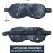 FELYSIK 22 Momme Mulberry Silk Eye Sleep Mask - Black Galaxy Print | 100% Silk Eye Cover for Sleeping | Soft Real Silk Filled | Thick & Blackout - Buy Online on GoSupps.com