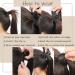 Wine Red Burg Ponytail Hair Extension | Synthetic Clip-in Wrap Around Hairpiece | Long Drawstring Pony Tail Hair Wrap - 1pc - Buy Online on GoSupps.com