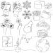CARGEN Minimalist Temporary Tattoo Flower Art Abstract Oneline Realistic Tattoos for Women Girls Waterproof Lady Face Temporary Tattoos Sticker for Arm Hands for Party