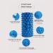 YOBEYI Acupressure Foot Massage Mat Set - Reflexology Walking Toe Plate Pads for Bathroom, Yoga, and Outdoor Games - Anti-Slip, 2 PCS, Blue - Buy Online on GoSupps.com