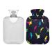 Hot water bottle 2L with cover star with cats hot water bag for pain relief hand feet warmer winter