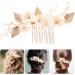 DEARMAMY Bride Hair Comb Wedding Hair Comb Clip Bride Flower Hairpin Women Hair Accessory - Buy Online on GoSupps.com