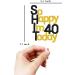 So Happy I'm 40 Today!40 Birthday Cake Toppers-Black Glitter Funny 40th Cake Topper for Men Forty Cake Topper For Women 40th birthday decorations - Buy Online on GoSupps.com