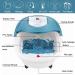 ACEVIVI Foot Bath Spa with Heat, Massage Rollers, Pumice Stone - Adjustable Time & Temp | Blue - Buy Online on GoSupps.com