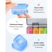 Enlarged 7-Day Pill Organizer for Fish Oils & Supplements | Easy-to-Open Rainbow Pill Box | Travel-Friendly Vitamin Storage - Buy Online on GoSupps.com