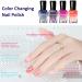 Temperature Change Nail Polish Colour Temperature Control Nail Polish - Long-Lasting Nail Polish Set - Colour Changing Temperature Control Nail Polish Nail Art Design Without UV Lamp (B Set) - Buy Online on GoSupps.com