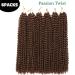 Passion Twist Hair Extensions - 6 Packs 18 Inch Faux Locs Crochet Braids | Yddm Synthetic Hair for Stunning Styles - Buy Online on GoSupps.com