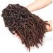 Xtrend 6 Packs 12 Inch Pre-Looped Nu Faux Locs Crochet Braids Hair Extensions for Short Distressed Butterfly Locs Ombre Synthetic Braiding Hair Wavy Gpysy Soft Locs Crochet Hair 18strands/pack 1B/30# 12 Inch (Pack of 6) T30# - Buy Online on GoSupps.com
