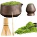 Matcha Set Bamboo Matcha Kit Includes Whisk Whisk Holder Tea Spoon 580ml Ceramic Bowl Manual Japanese Tea Set for Matcha Making Tea Gifts for Tea Lovers Style 2 - Buy Online on GoSupps.com
