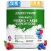 Sport Food Organic Greens & Reds Superfood Powder | Mixed Berry Flavor | 25+ Super Fruits & Veggies Beets Prebiotics | Energizing Antioxidant-Rich Keto-Friendly Smoothie Mix | 35 Servings