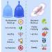 SHORDY Menstrual Cups Set of 2 (Small & Large) - Eco-Friendly Soft Flexible Period Cups for Women 12-Hour Comfort Sustainable Alternative to Tampons & Pads - Blue - Buy Online on GoSupps.com