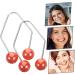 SKISUNO 1 Pair Dimple Trainer Facial Tools Face Dimples Maker Face Exerciser Tool Dimples Trainer Face Dimples Exerciser Facial Dimples Maker Dimples Maker for Face Cheeks Dimples Clip 4.30X2.50X0.80CM Red - Buy Online on GoSupps.com