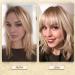 Sofeiyan Natural Black Clip in Bangs 100% Human Hair Extensions - Neat French Bangs for Women - Buy Online on GoSupps.com
