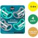 Tommee Tippee Advanced Sensitive Skin Pacifier 4 Count | BPA-Free Binkies, Unique Shield Design | 0-6 Months, Symmetrical Shape - Buy Online on GoSupps.com