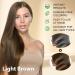 3-in-1 Hair Dye Shampoo Light Brown | Argan Oil Color for Gray Hair | Instant & Natural Hair Dye Kit for Men & Women Long-Lasting Results - Buy Online on GoSupps.com