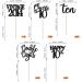 30 Pack 10th Birthday Cupcake Toppers Glitter Happy 10th Ten Awesome Since 2014 Cupcake Picks 10 Fabulous Cake Decorations for Vintage 2014 10th Birthday Wedding Anniversary Party Supplies Black 10th Black - Buy Online on GoSupps.com