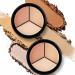 3 in 1 Cream Contour Palette for Dark Circles & Blemishes - Waterpoof & Long-Lasting - Cruelty Free (2 Pack) - Buy Online on GoSupps.com
