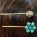 6PCS Turquoise Retro Decorative Bobby Pins for Women - Vintage Hair Clips and Styling Tools - Buy Online on GoSupps.com