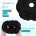 S-Noilite Curly Messy Bun Hair Scrunchie for Women, Natural Black 2 - Synthetic Chignon Ponytail Extension - Buy Online on GoSupps.com