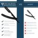Van de Boos Razor Set - High-Quality Stainless Steel Barber Knife with 100 Derby Blades for Precise Wet Shaving - Perfect Beard Grooming for Men - Buy Online on GoSupps.com