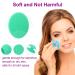 Soft Silicone Facial Cleansing Brush for Gentle Exfoliation and Deep Pore Cleansing - Blue Green - Buy Online on GoSupps.com