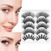 10 Pairs 6D False Eyelashes - Professional Long Thick Black Fiber Lashes | International Shipping - Buy Online on GoSupps.com
