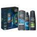 Dove Men+Care Restore Clean Comfort 3-in-1 Hair Face & Body Wash and 2-in-1 Shampoo & Conditioner with7 2H Anti-Perspirant 3 Pieces Ready to Give Gift Set for Him