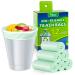 1.2 Gallon Small Trash bags Biodegradable, Mini Recycling & Degradable Garbage Bags Fit 4.5 Liter Trash-Can-Liners for Kitchen Bathroom Office (150 Counts,Green)