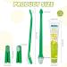 Nobleza Dog Toothbrush and Enzymatic Toothpaste Kit with Finger Toothbrushes - Promote Pet Oral Hygiene and Fresh Breath - Green - Buy Online on GoSupps.com