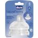Chicco T tine Silicone Natural Feeling Flux Repas Bout Allong  x 2 6 Mois+ - Buy Online on GoSupps.com