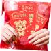 TEHAUX 30Pcs Red Envelope red Exquisite Red Envelopes Zodiac Tiger Spring Props Envelope Party Supplies Hundred Yuan Delicate Coated Paper Greeting Card Lucky Lucky Money Packet Red 11.5X8.2X0.01CM - Buy Online on GoSupps.com