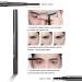 13 PCS Stainless Steel Eyebrow Grooming Kit with Mirror - Professional Eyebrow Scissors, Tweezers, Shaping Razor, and Tools for DIY Shape Card - BLACK - Buy Online on GoSupps.com