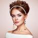 10 Pcs Rhinestone Wedding Headbands with Pearls - Bridal Tiara Hair Accessories for Bride & Bridesmaids - Buy Online on GoSupps.com