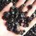 100g Natural Black Tourmaline Rough Quartz Crystal Gravel Tumbled Stone Reiki for degaussing Natural Luster - Buy Online on GoSupps.com