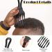 5 Piece Afro Twist Hair Comb Set - Twist Comb, Afro Pick, Curl Sponge Glove, Barber Tool - Red Black - Buy Online on GoSupps.com
