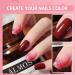 Peel Off Nail Polish - Non Toxic Nail Varnish Eco Friendly & Quick Dry Nail Paint Shimmering Red Pink Glitter Nails Polishes Odor Free No Need Cure Gel Nail Polish for Home Manicure Nails Art B134 - Buy Online on GoSupps.com