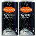 Manischewitz Premium Kosher Salt - Coarse Sea Salt from Pure Mediterranean Sea Salt 454g (Pack of 2) - Refill for Salt Grinder in Easy Pour Canister - Product of Italy